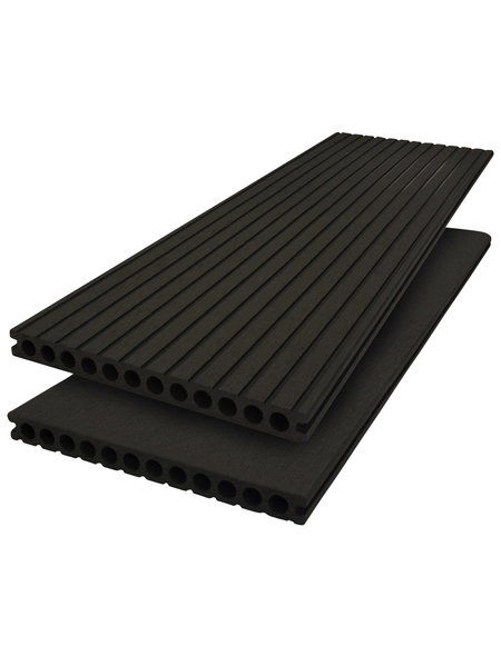 MR. GARDENER WPC-Terrassendiele B x L (cm): 25 x 500 cm, anthrazit