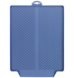 WENKO Abtropfmatte, BxHxL: 40 x 3 x 30 cm, Thermoplastischer Elastomer (TPR), blau-Thumbnail