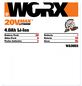 WORX Akku »PowerShare WA3553.2 «, schwarz/orange-Thumbnail