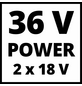 EINHELL Akku-Rasenmäher »Power X-Change«, 36 V, 4 Ah, Schnittbreite: 38 cm, mit Akku-Thumbnail
