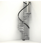 Fontanot Außentreppe »Civik Zink«, (BxH): 120 x 305 cm, Drehwinkel: 28,6°-Thumbnail