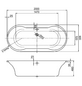 OTTOFOND Badewanne »Montego«, BxHxL: 90 x 46,5 x 200 cm, oval-Thumbnail