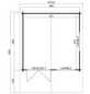 Mr. GARDENER Blockbohlenhaus »England 2«, BxT: 425 x 545 cm (Aufstellmaße), Satteldach-Thumbnail