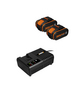 WORX Dual-Ladegerät Set »PowerShare WA3611«, schwarz/orange-Thumbnail