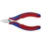 KNIPEX Elektriker-Seitenschneider, rot/blau, Stahl-Thumbnail