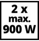 EINHELL Ersatzakku, PXC-Twinpack, 4 Ah, 18 V, Lithium-Ionen, Rot | Schwarz-Thumbnail