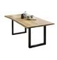 SalesFever Esstisch »Tisch«, BxT: 146 x 80 cm, metall|eichenholz-Thumbnail