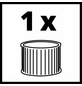 EINHELL Feinstaubfiltersystem, BxHxL: 31,5 x 22 x 31,5 cm, Kunststoff/Stoff-Thumbnail