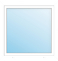 Meeth Fenster »77/3 MD«, Gesamtbreite x Gesamthöhe: 110 x 120 cm, Glassstärke: 33 mm, weiß-Thumbnail