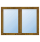 Meeth Fenster »77/3 MD«, Gesamtbreite x Gesamthöhe: 155 x 155 cm, Glassstärke: 33 mm, weiß/golden oak-Thumbnail