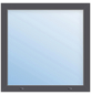 Meeth Fenster »77/3 MD«, Gesamtbreite x Gesamthöhe: 160 x 90 cm, Glassstärke: 33 mm, weiß/titan-Thumbnail
