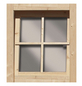 KARIBU Fenster für Gartenhäuser »38 mm«, Holz-Thumbnail