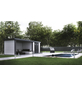 WOLFF FINNHAUS Gartenhaus »Eleganto 2724«, BxHxT: 552 x 227 x 238 cm, Metall, mit Lounge links-Thumbnail