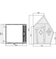AXI Kinderspielhaus »Cabin«, BxHxT: 127 x 164 x 102 cm, Holz, grau/weiß-Thumbnail