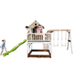 AXI Kinderspielhaus »Liam«, BxHxT: 613 x 291 x 277 cm, Holz, braun/weiß/lindgrün-Thumbnail