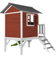 AXI Kinderspielhaus »Lodge XL«, BxHxT: 240 x 189 x 167 cm, Holz, rot/weiß-Thumbnail