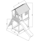 AXI Kinderspielhaus »Romy«, BxHxT: 420 x 320 x 191 cm, Holz, braun/weiß/lila-Thumbnail