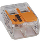 WAGO Klemme, COMPACT, Kunststoff, Orange, Kabel von 0,05 bis 2,5 mm²-Thumbnail