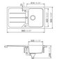 SCHOCK Küchenspüle, Formhaus D-100 Onyx, Granit | Komposit | Quarz, 86 x 50-Thumbnail