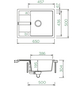SCHOCK Küchenspüle »Manhattan D-100-A«, croma, rechteckig, Granit/Komposit-Kunststein/Quarzstein-Thumbnail