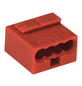 WAGO Micro-Dosenklemme, Rot, 4-polig, Anschlussquerschnitt 0,6 - 0,8 mm²-Thumbnail