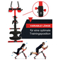 body coach Multifunktions-Fitnessgerät »3in1«, geeignet für: Muskeltraining/Fitness, schwarz/rot-Thumbnail
