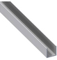 alfer® aluminium Quadrat-U-Profil, Aluminium, BxHxL: 23,5 mm x 23,5 mm x 2500 mm-Thumbnail