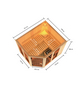 KARIBU Sauna »Aamse «, inkl. 9 kW Bio-Kombi-Saunaofen mit externer Steuerung, für 5 Personen-Thumbnail