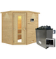 WOODFEELING Sauna »Mia«, inkl. 9 kW Saunaofen mit externer Steuerung, für 3 Personen-Thumbnail