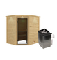 WOODFEELING Sauna »Mia«, inkl. 9 kW Saunaofen mit integrierter Steuerung, für 3 Personen-Thumbnail