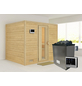 KARIBU Sauna »Paldiski«, inkl. 9 kW Saunaofen mit externer Steuerung, für 4 Personen-Thumbnail