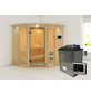 KARIBU Sauna »Pölva 1«, inkl. 9 kW Saunaofen mit externer Steuerung, für 3 Personen-Thumbnail