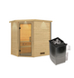 WOODFEELING Sauna »Svea«, inkl. 9 kW Saunaofen mit integrierter Steuerung, für 3 Personen-Thumbnail
