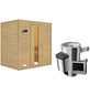 KARIBU Sauna »Welonen«, inkl. 3.6 kW Saunaofen mit externer Steuerung, für 3 Personen-Thumbnail