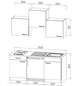 RESPEKTA Singleküche »KB 150 EYW«, mit E-Geräten, Gesamtbreite: 150 cm-Thumbnail