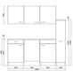 RESPEKTA Singleküche »KB180WWMIC«, mit E-Geräten, Gesamtbreite: 180 cm-Thumbnail