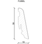 FN NEUHOFER Sockelleiste, Stein schwarz, MDF, LxHxT: 240 x 5,8 x 1,9 cm-Thumbnail