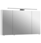 PELIPAL Spiegelschrank »Sprint Serie 6005«, BxHxT: 120 x 70,3 x 17 cm, 3-türig, weiß hochglanz-Thumbnail