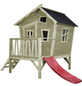 EXIT Toys Spielhaus »Crooky Spielhäuser«, BxHxT: 184 x 227 x 269 cm, grau/beige-Thumbnail