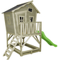 EXIT Toys Spielhaus »Crooky Spielhäuser«, BxHxT: 184 x 265 x 329 cm, grau/beige-Thumbnail