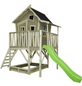 EXIT Toys Spielhaus »Crooky Spielhäuser«, BxHxT: 184 x 265 x 382 cm, grau/beige-Thumbnail