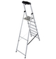 KRAUSE Stufen-Stehleiter »MONTO Safety«, 7 Sprossen, Aluminium-Thumbnail