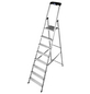 KRAUSE Stufen-Stehleiter »MONTO Safety«, 8 Sprossen, Aluminium-Thumbnail