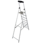 KRAUSE Stufen-Stehleiter »MONTO Safety«, 8 Sprossen, Aluminium-Thumbnail