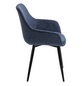 SalesFever Stuhl, Höhe: 86 cm, dunkelblau/schwarz, 2 stk-Thumbnail