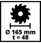 EINHELL Tauchsäge »TE-PS 165«, 230 V, 1200 W, Sägeblatt ø: 165 mm-Thumbnail