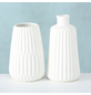 BOLTZE Vase »ESKO«, Höhe: 17 cm, Porzellan, weiß-Thumbnail
