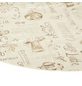 d-c-table® Wachstuchtischdecke »Manhattan«, Ø: 150 cm, Schriftzug/Essen und Trinken, beige-Thumbnail