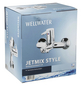 WELLWATER Wannenarmatur »JETMIX STYLE«, Messing, spiegelnd, ¾"-Thumbnail