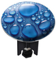 WENKO Waschbeckenstöpsel »Pluggy XL«, Messing/Kunststoff, blau/chromfarben-Thumbnail